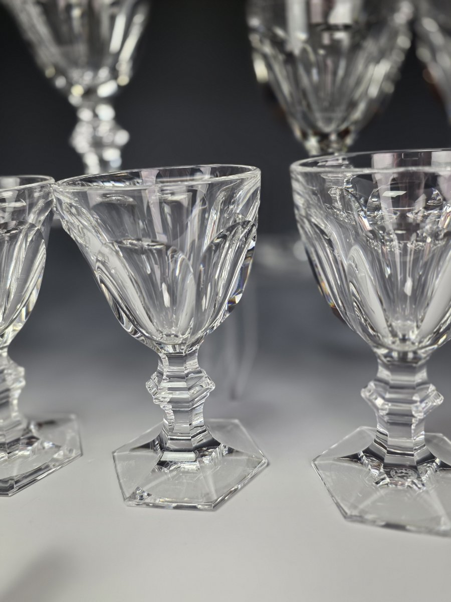 Baccarat - Harcourt 1841 - 12 Verres à Vin 13,6 cm (M) - Cristal - Etat Neuf-photo-4