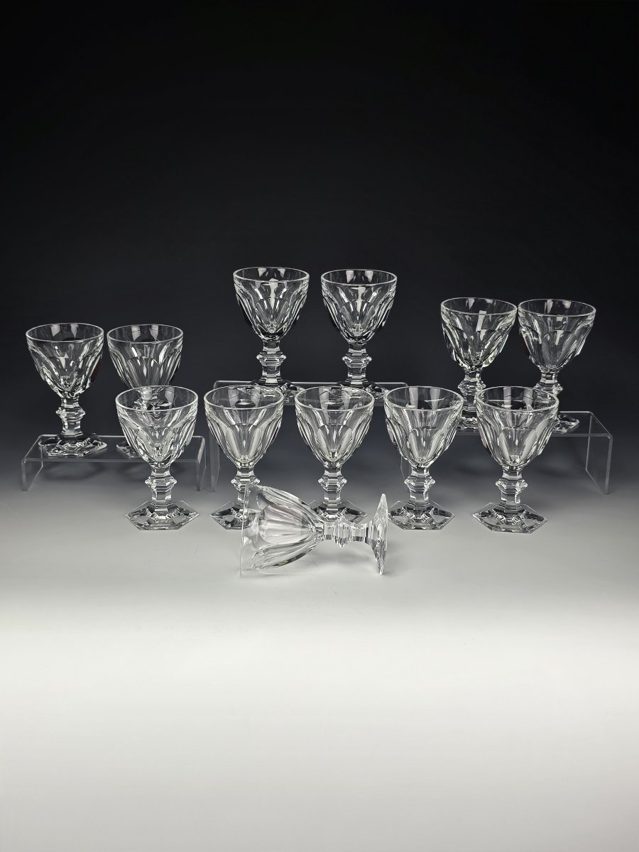 Baccarat - Harcourt 1841 - 12 Verres à Vin 13,6 cm (M) - Cristal - Etat Neuf