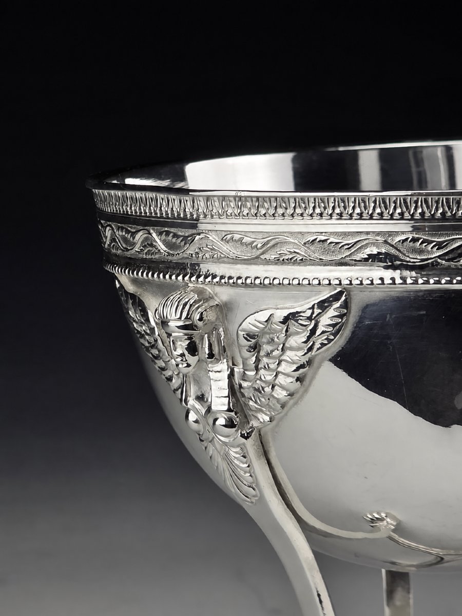PUIFORCAT - Coupe tripode aux sphinges – Argent Minerve-photo-8