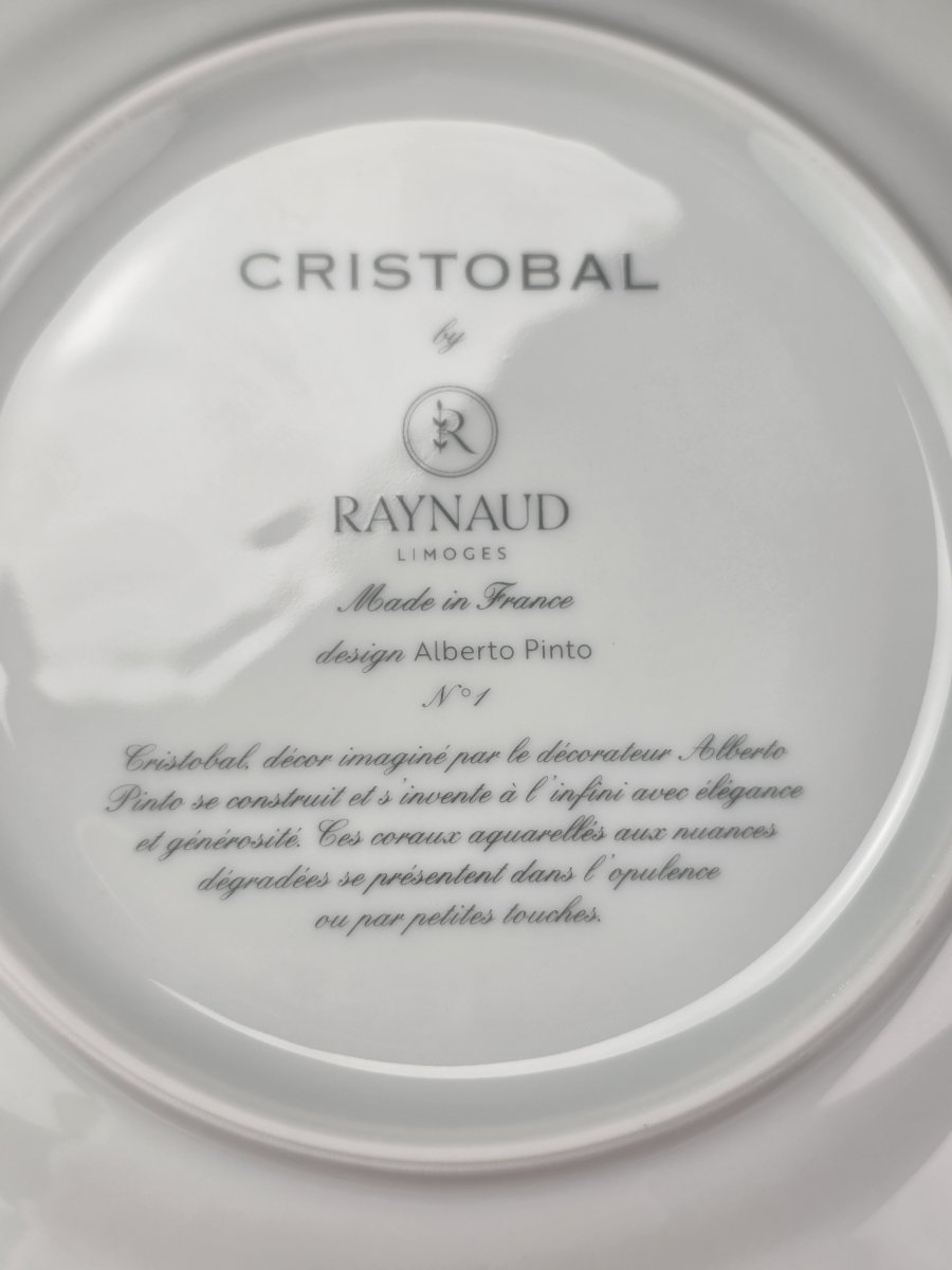 RAYNAUD "Cristobal" Rouge - 6 assiettes à dessert N°1 Alberto Pinto - 22,5 cm-photo-1