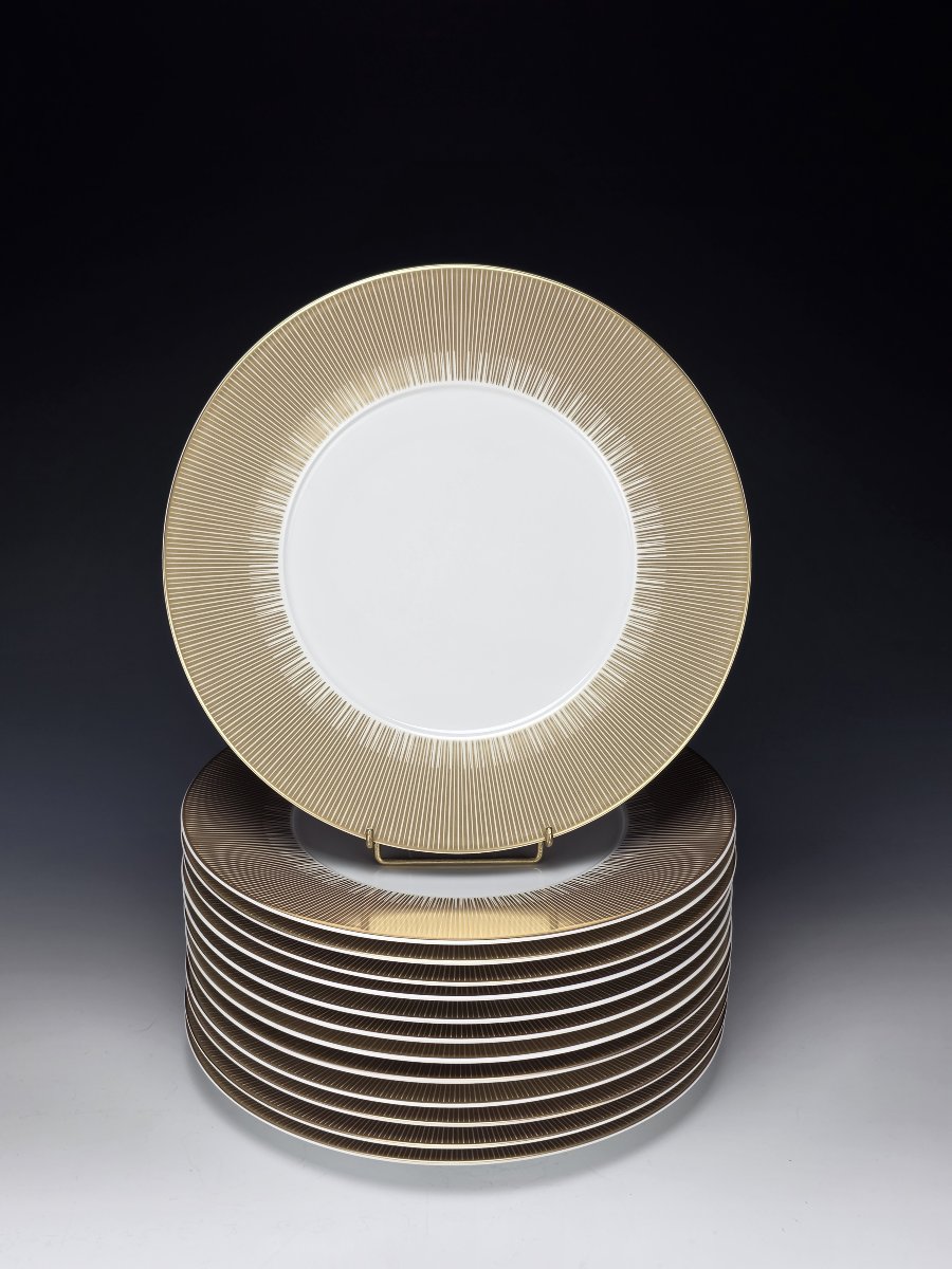 Bernardaud "Sol" - 12 Assiettes de présentation ∅ 30,5 cm