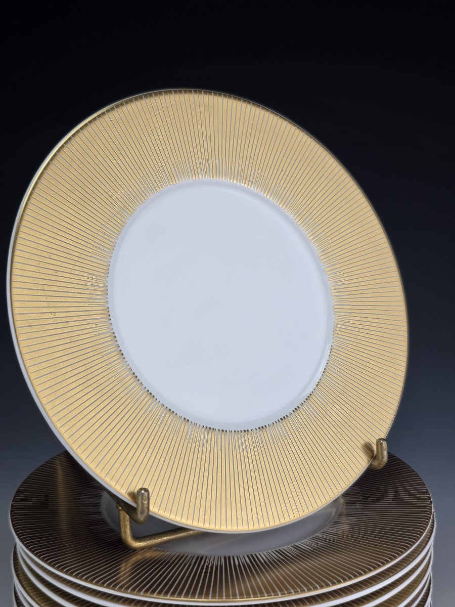 Bernardaud "sol" - 12 Bread Plates, ∅ 16 Cm-photo-2