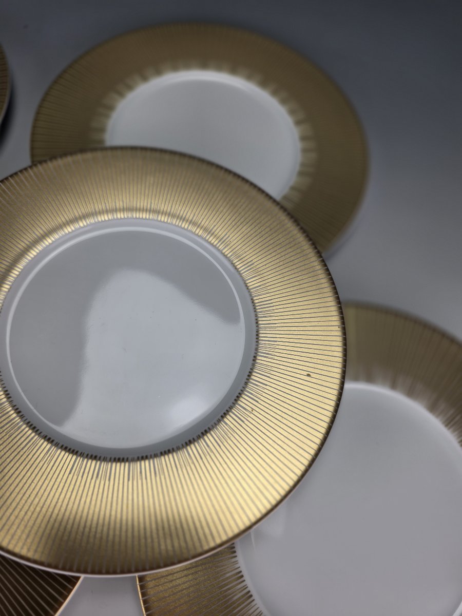 Bernardaud "sol" - 12 Bread Plates, ∅ 16 Cm-photo-4