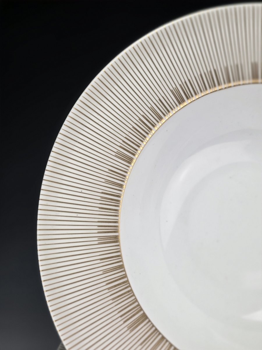 Bernardaud "sol" - 12 Deep Soup Plates With Flanges, ∅ 22.5 Cm-photo-2