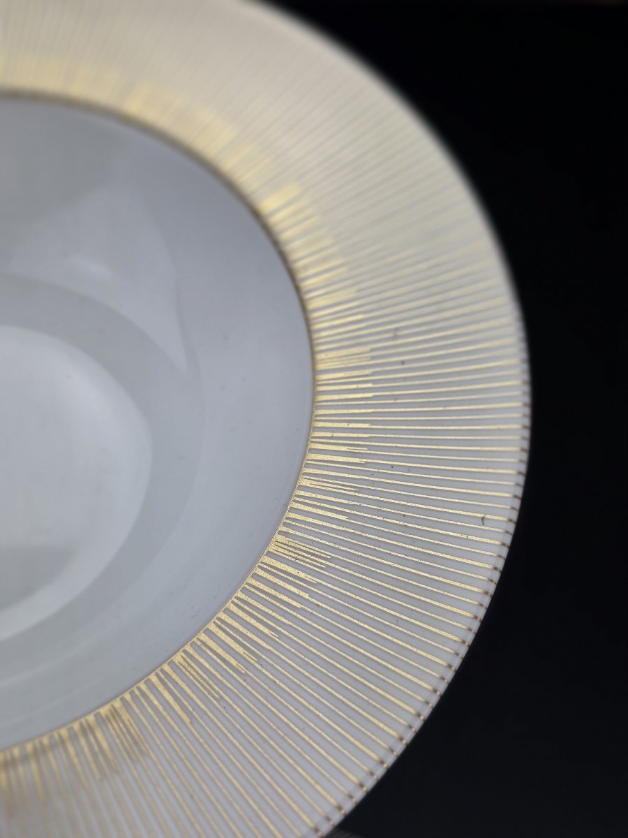 Bernardaud "sol" - 12 Deep Soup Plates With Flanges, ∅ 22.5 Cm-photo-3