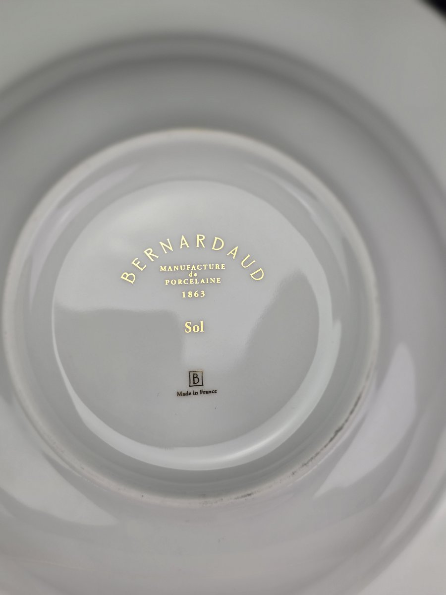 Bernardaud "sol" - 12 Deep Soup Plates With Flanges, ∅ 22.5 Cm-photo-1