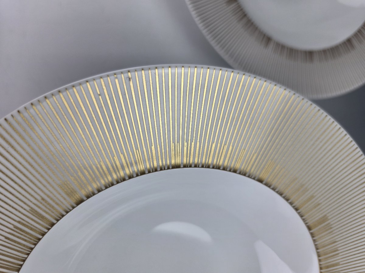 Bernardaud "sol" - 12 Deep Soup Plates With Flanges, ∅ 22.5 Cm-photo-2