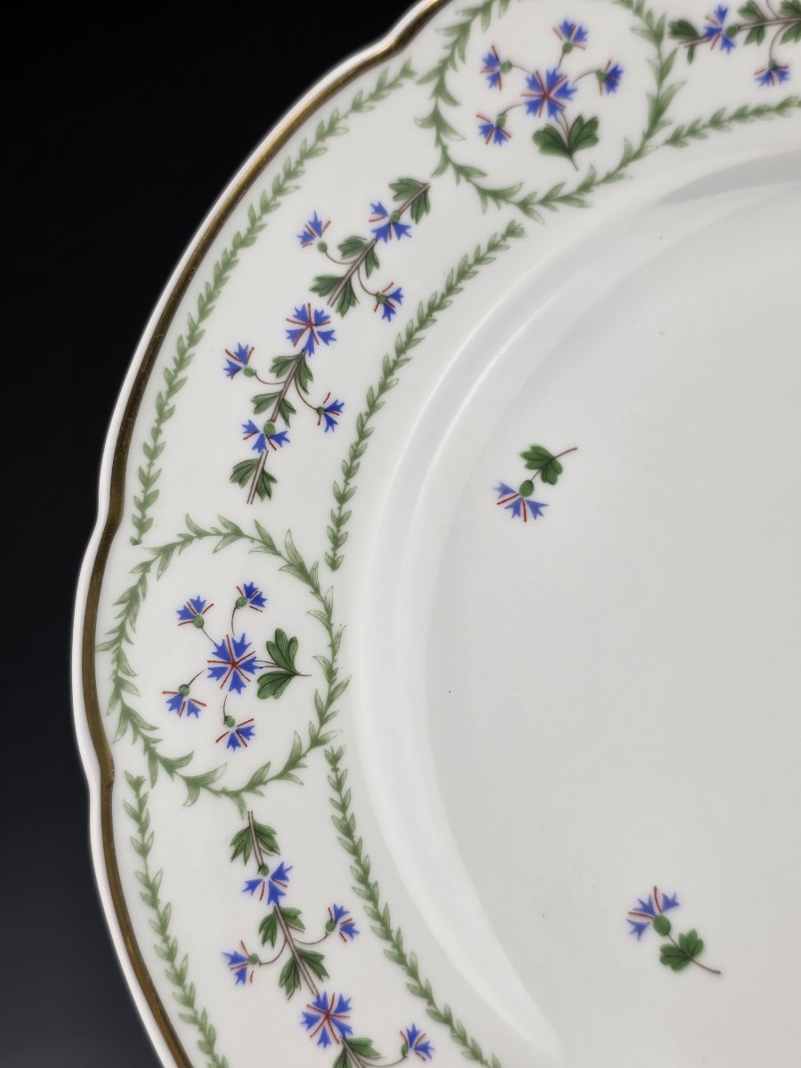 Bernardaud "barbeaux" - 12 Dessert Plates, ∅ 21.5 Cm-photo-2
