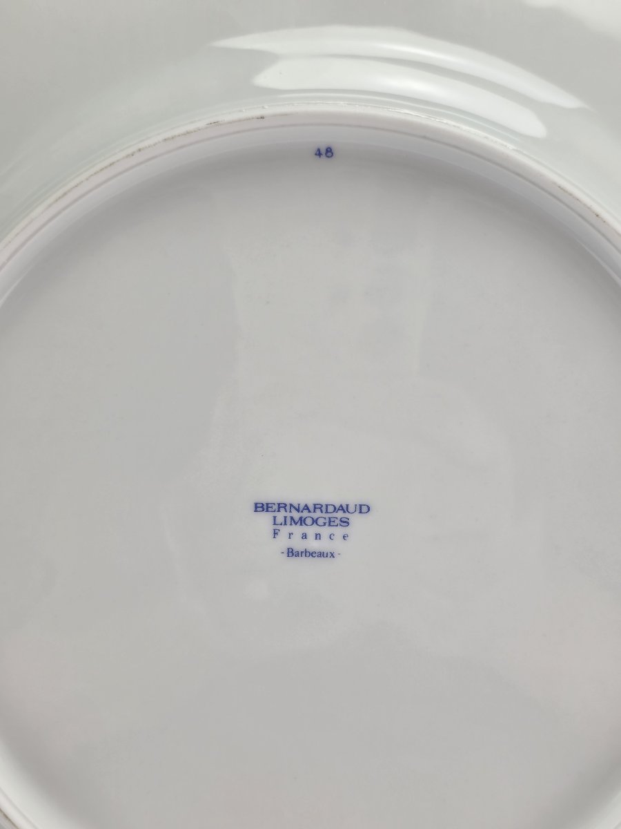 Bernardaud "Barbeaux" - 12 Assiettes de table ∅ 26 cm-photo-1