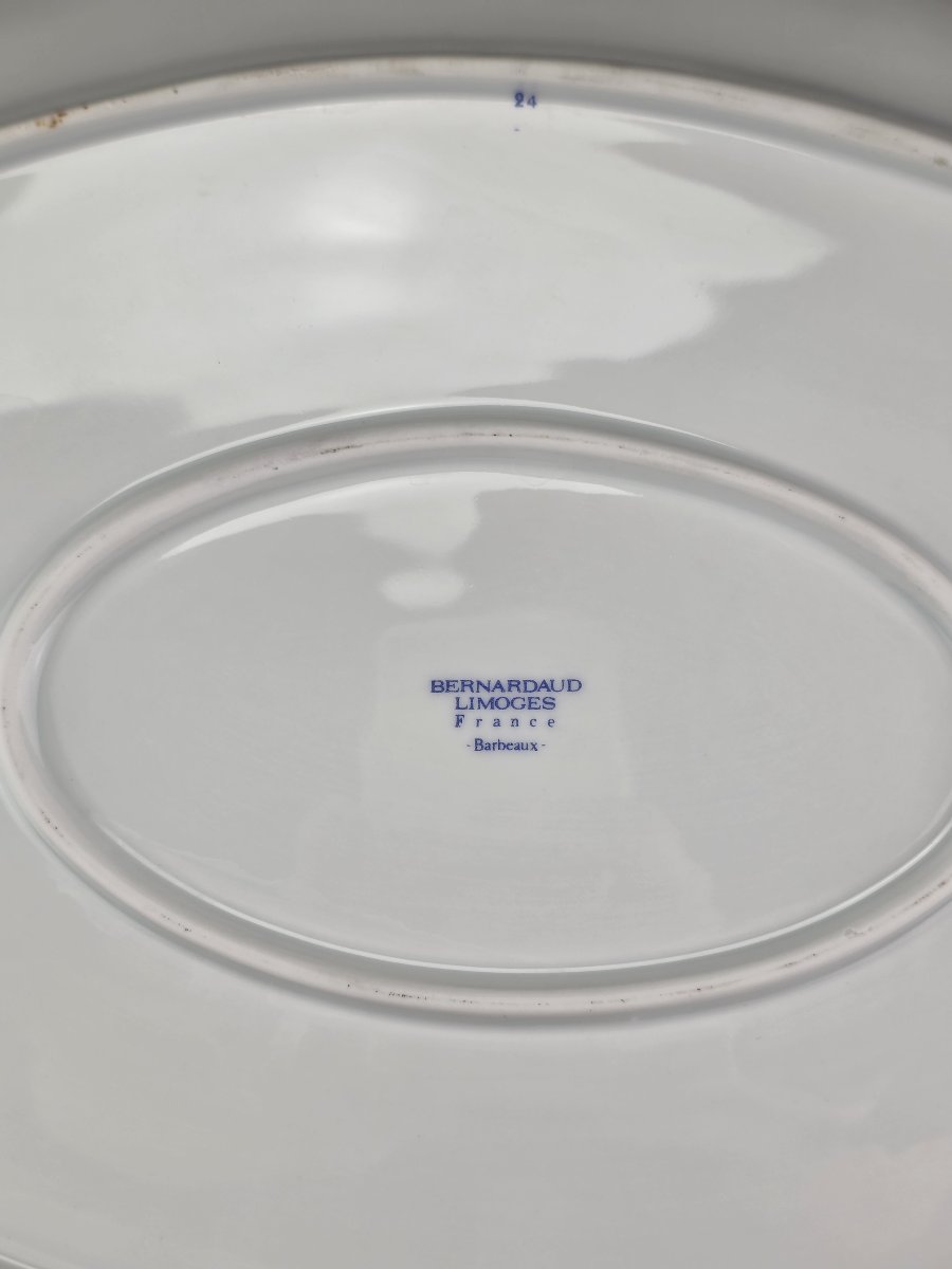 Bernardaud "Barbeaux" - 1 Plat ovale L 40 cm-photo-2