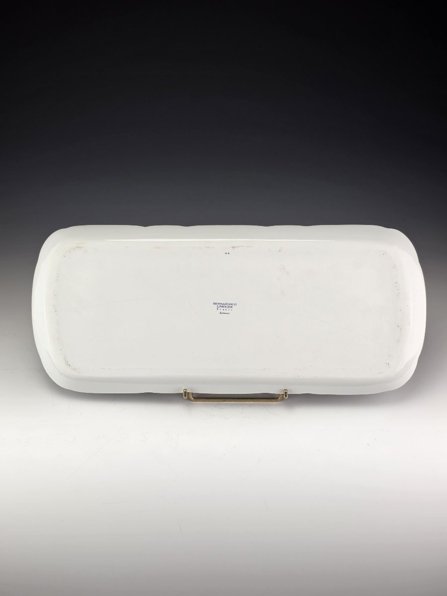Bernardaud "Barbeaux" - 1 Plat à cake L 37 cm-photo-4