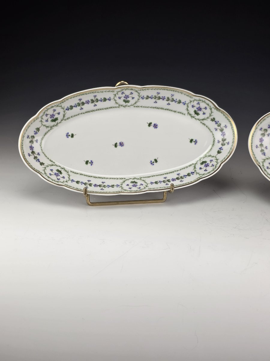 Bernardaud "barbeaux" - Pair Of Serving Bowls, 24 Cm L-photo-2