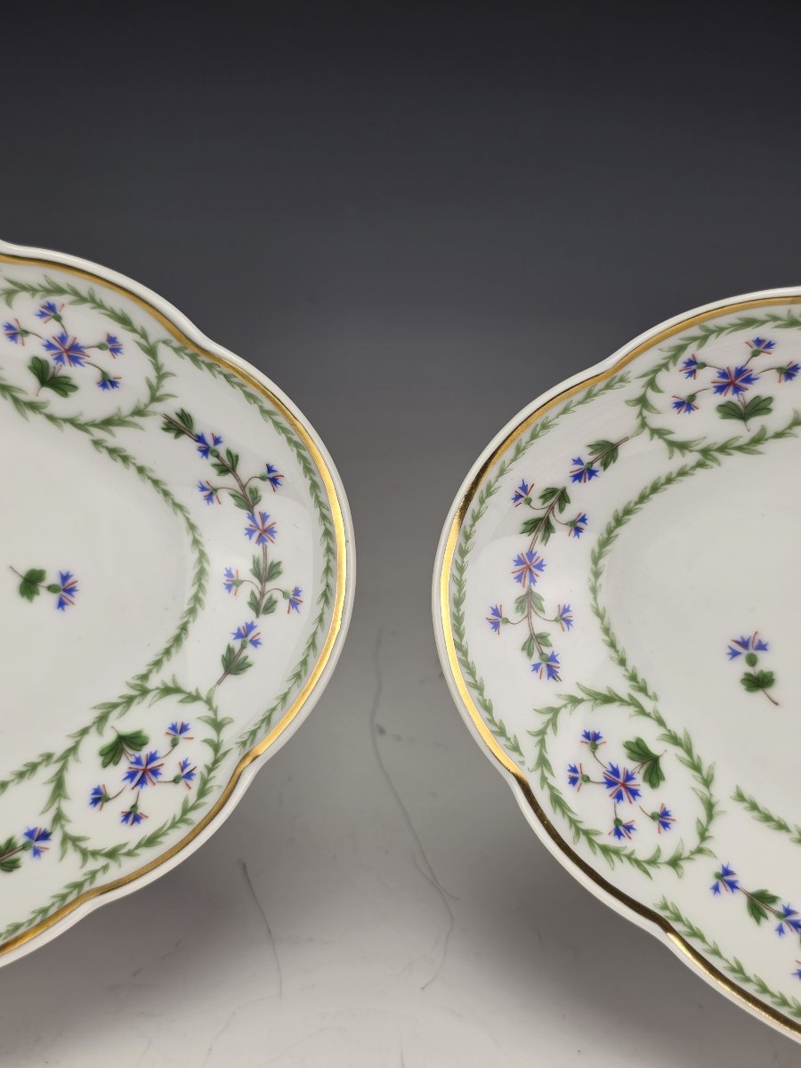 Bernardaud "barbeaux" - Pair Of Serving Bowls, 24 Cm L-photo-4