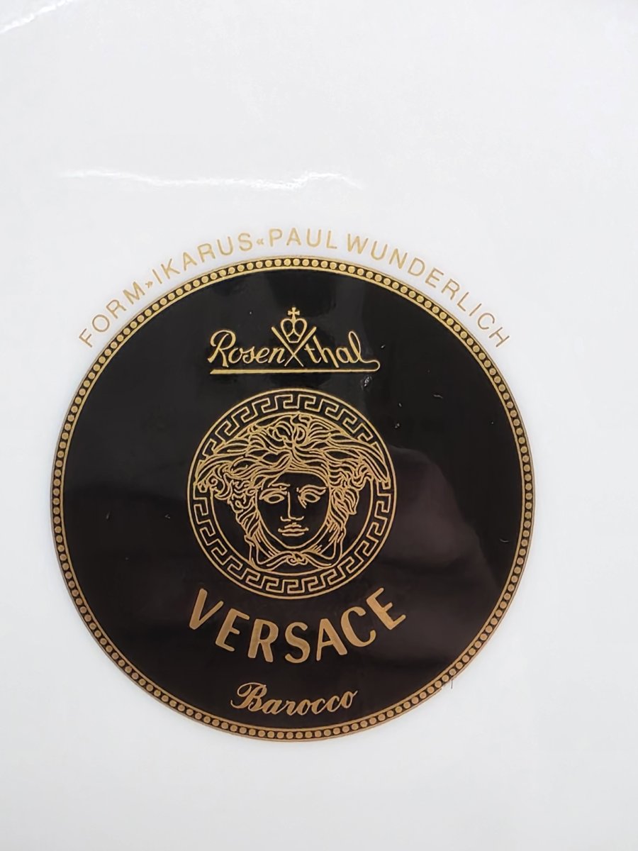 Versace X Rosenthal "barocco" Ikarus Collection 70-piece Tableware Set, Like-new Condition-photo-7