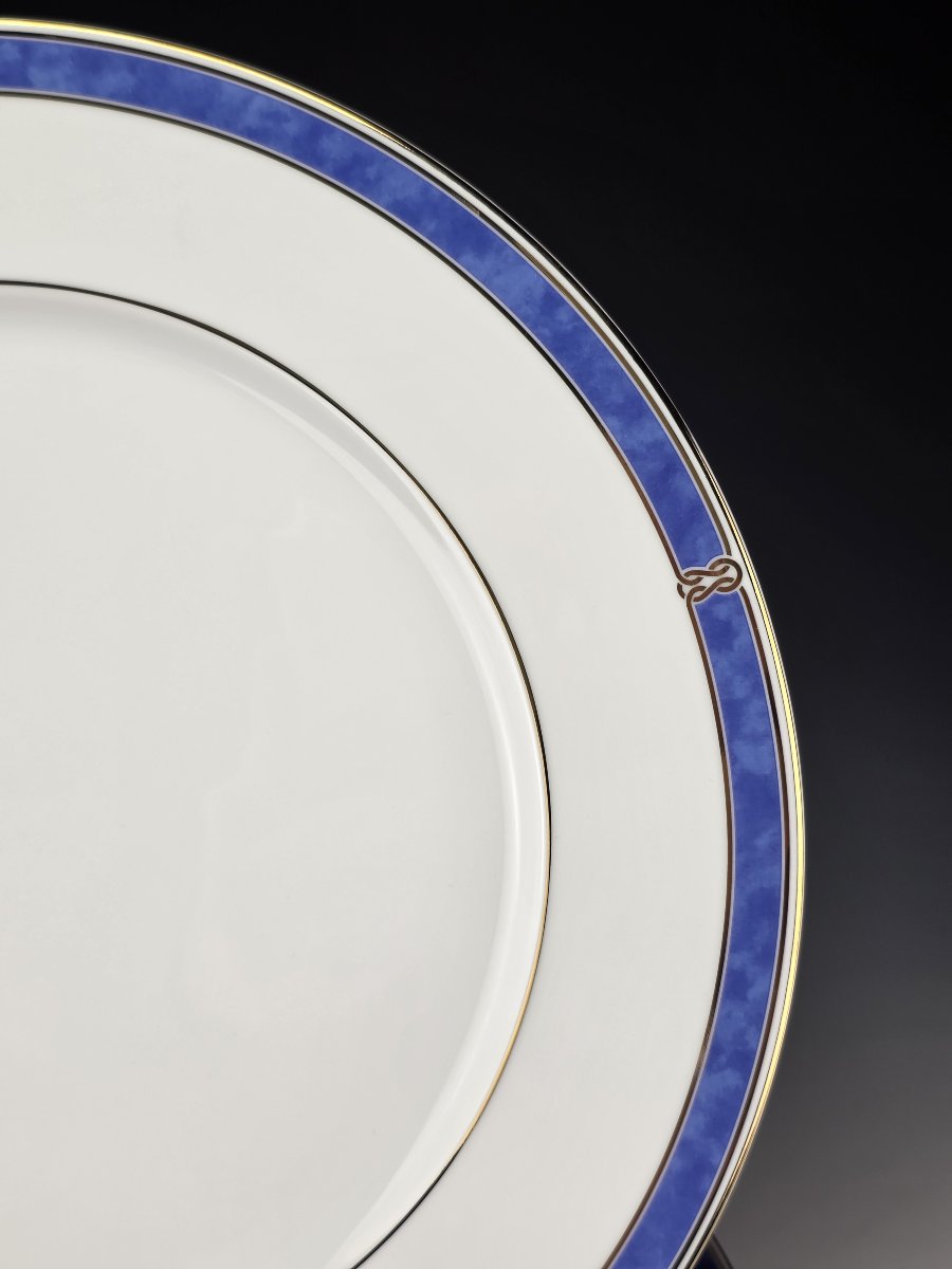 CHRISTOFLE "Océana Bleu" - Service de Table 20 pcs Porcelaine - Neuf - Boîtes-photo-3