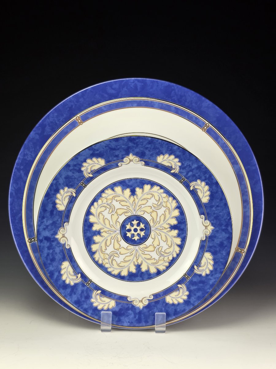 CHRISTOFLE "Océana Bleu" - Service de Table 20 pcs Porcelaine - Neuf - Boîtes