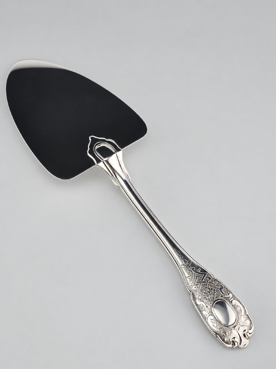 Puiforcat "élysée" - Pie Server - Solid Silver - 950‰ - 24.5 Cm - 162 G