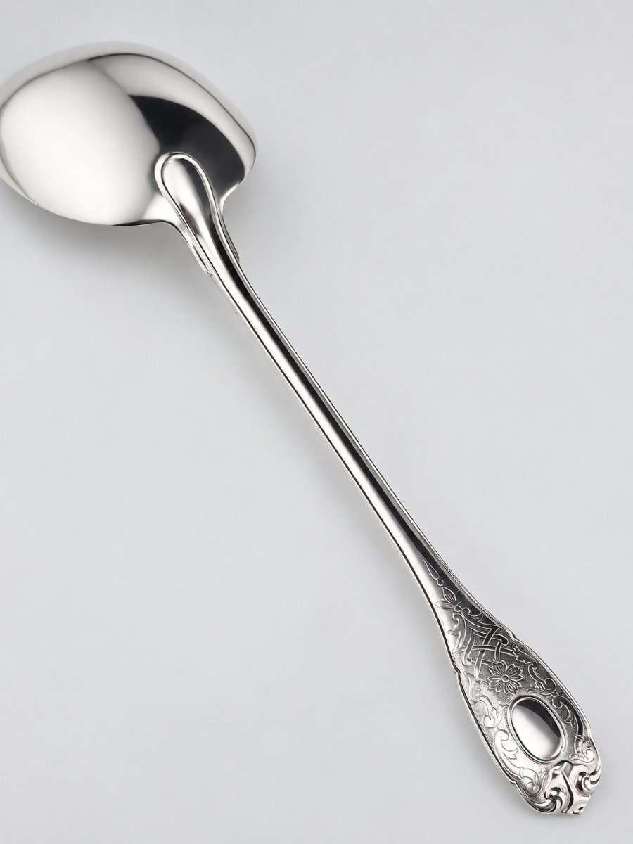 PUIFORCAT "Élysée" - Pelle à Riz - Argent Massif - 950‰ - 26 cm - 128 g-photo-3