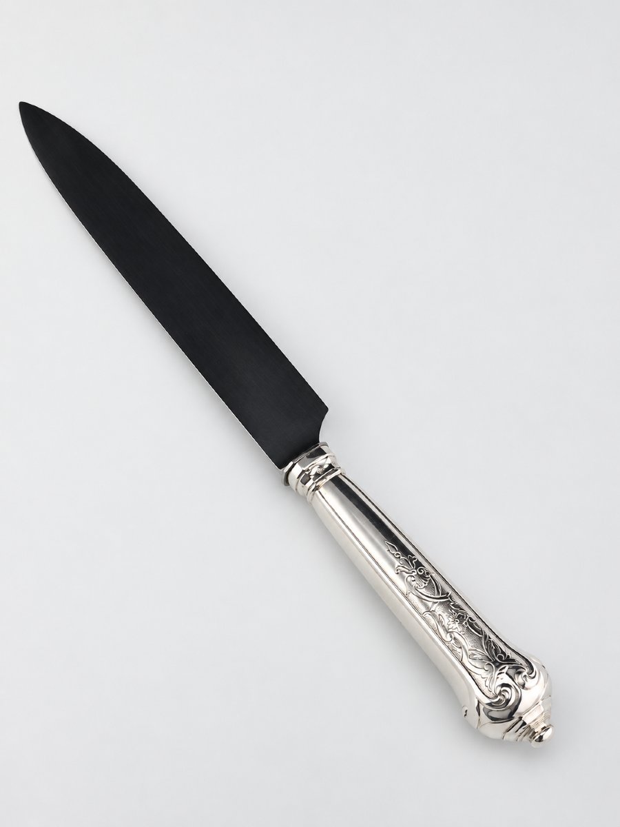 Puiforcat "élysée" - Game Knife - 950‰ Silver - 27 Cm - 147 G-photo-2