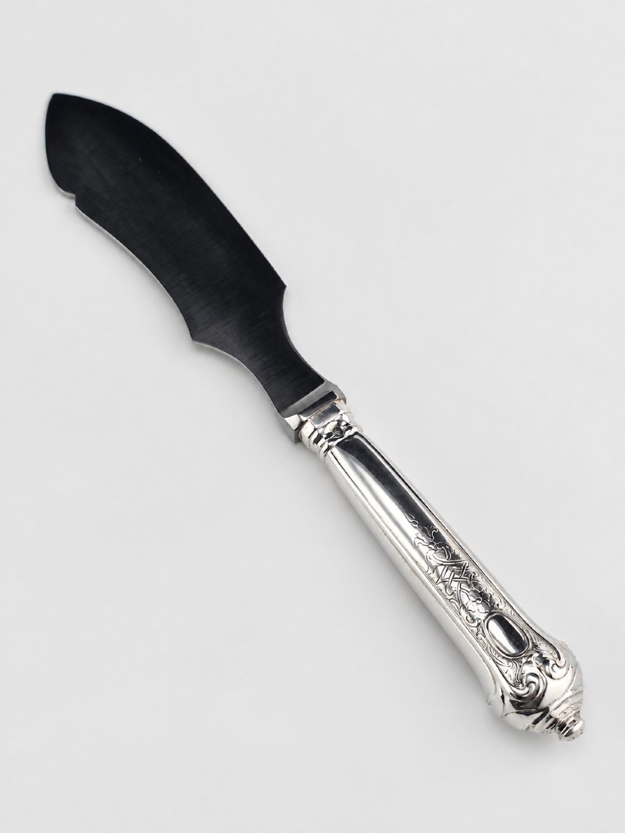PUIFORCAT "Élysée" - Couteau à Fromage - Argent 950‰ - 19,5 cm - 95 g-photo-3