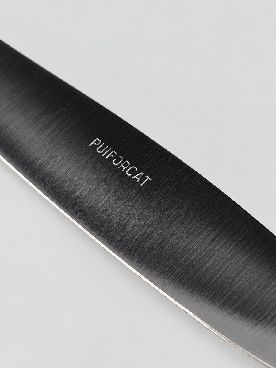 PUIFORCAT "Élysée" - Couteau à Dessert / Entremets - Argent 950‰ - 21 cm - 83 g-photo-3