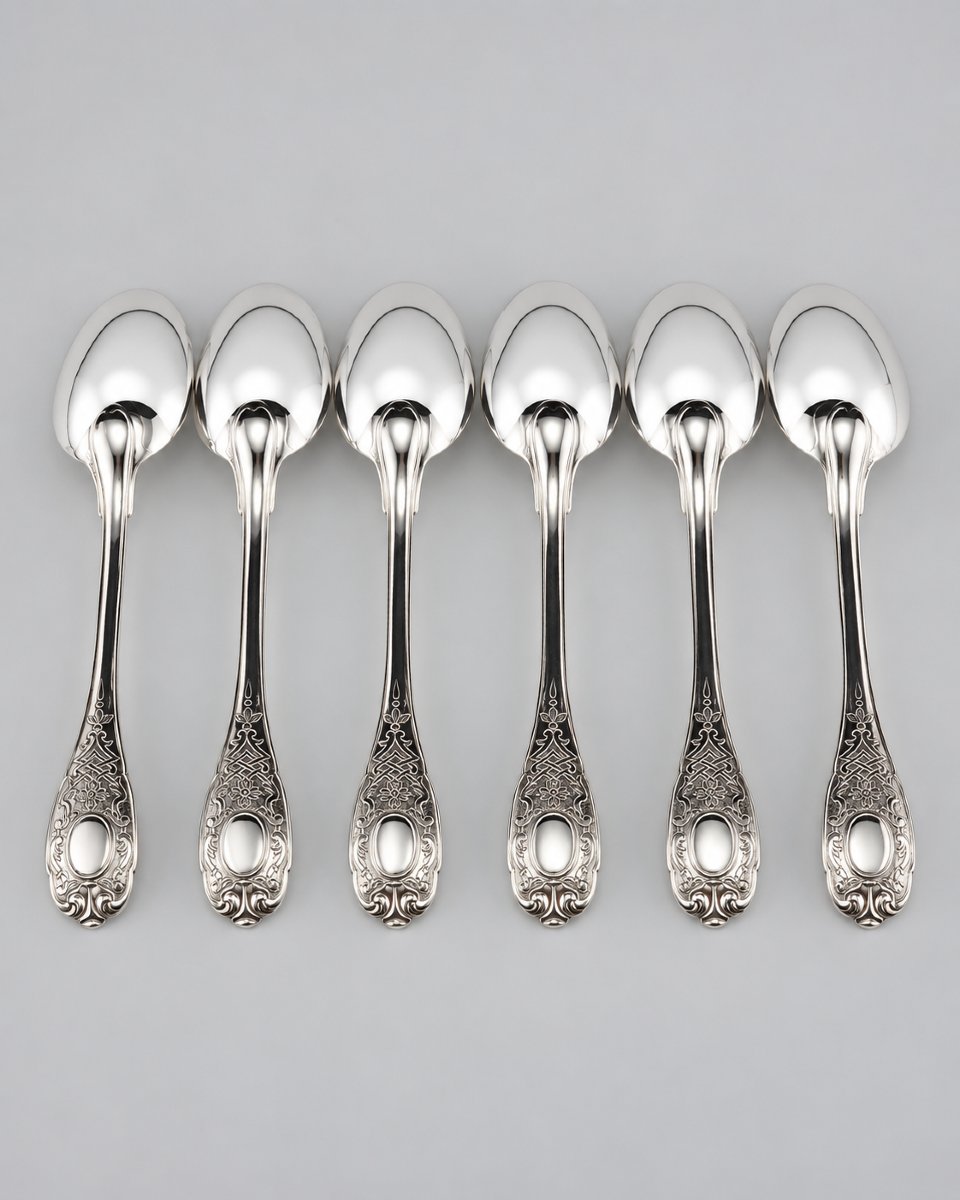 Puiforcat "élysée" - Coffee Spoon - Solid Silver - 950‰ - 12 Cm - 25 G-photo-4