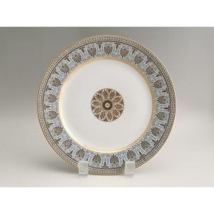 Sevres - Exceptional Porcelain Plate - Imperial Manufacture Sèvres 1862