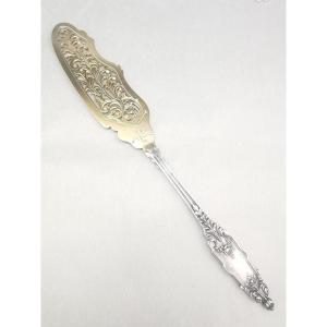 Puiforcat "acanthe" - Serving Shovel - Silver Vermeil Minerva