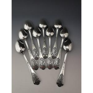 Puiforcat - "fer De Lance" - 6 Table Spoons (24 Pcs Available) - Sterling Silver