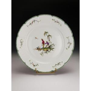 Raynaud - Limoges Si Kiang - 1 Plat Rond ∅ 29 Cm