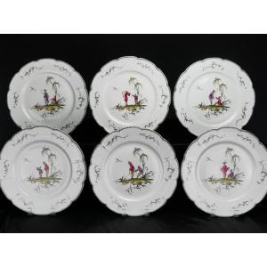 Raynaud - Limoges Si Kiang - 1 Assiette De Table (choisir Scène)14 Dispo
