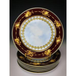 BERNARDAUD - Limoges - 1 Assiette à dessert ∅ 21cm - Modèle GRAND VERSAILLES - (plusieurs dispo