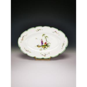Raynaud - Limoges Si Kiang - 1 Oval Serving Dish 30 Cm