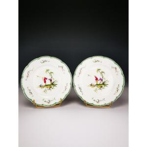 Raynaud - Limoges Si Kiang - 1 Cake Plate ∅ 19cm (choose Scene) Several Available