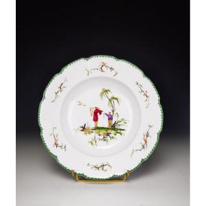 "RAYNAUD - Limoges Si Kiang - 1 Assiette creuse ∅ 22cm