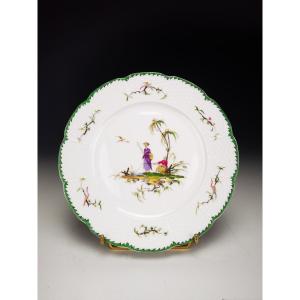 RAYNAUD - Limoges Si Kiang - 1 Assiette à gateau ∅ 19cm (choisir Scène) Plusieurs disponible