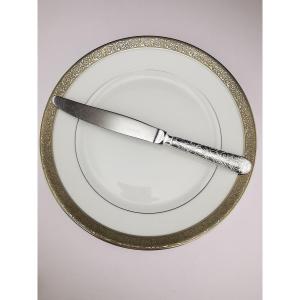 Christofle "jardin d' Eden" - 1 Table Knife 24.5 Cm - Silver-plated Metal - (several Available)
