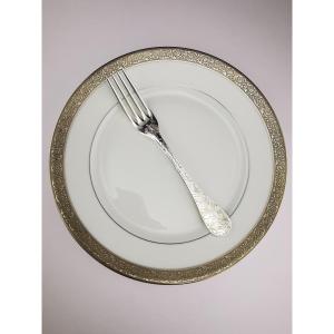 Christofle "jardin d'Eden" - 1 Dessert Fork 17 Cm - Silver-plated Metal - (several Available)