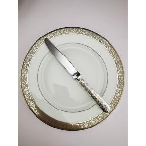 Christofle "jardin d'Eden"  1 Dessert Knife 20.5 Cm - Silver Plated Metal - (several Available)