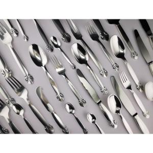 Georg Jensen - "bittersweet" - Sterling Silver - Service For 12 (93 Pcs)
