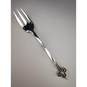 Christofle & Cardeilhac "renaissance" - Cake Fork - 925 Silver