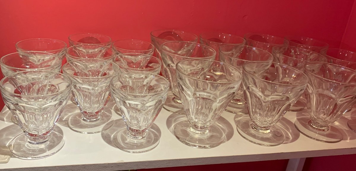 Service De Verres Art Déco En Cristal -photo-1