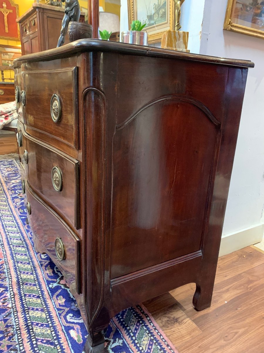 18th Century Solid Mahogany Commode-photo-3