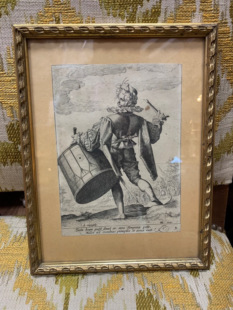 5 Soldats & Officiers Par Jacques De Gheîn Circa 1607 -photo-2