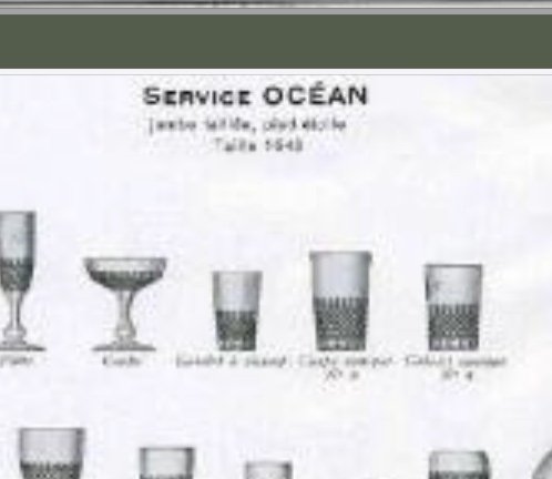 7 Coupes à Champagne Baccarat, Modèle Océan -photo-1