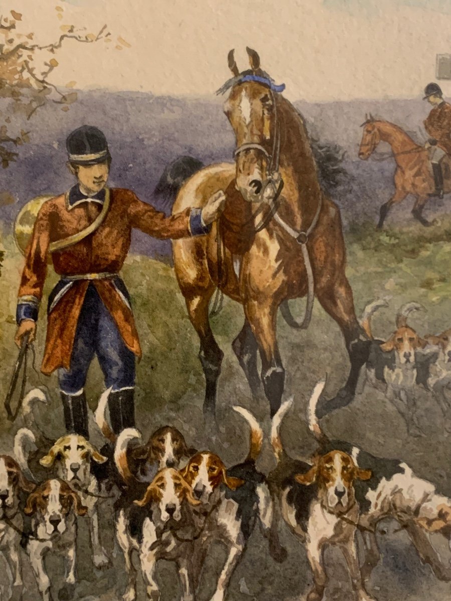 Pair Of Watercolors By René Valette