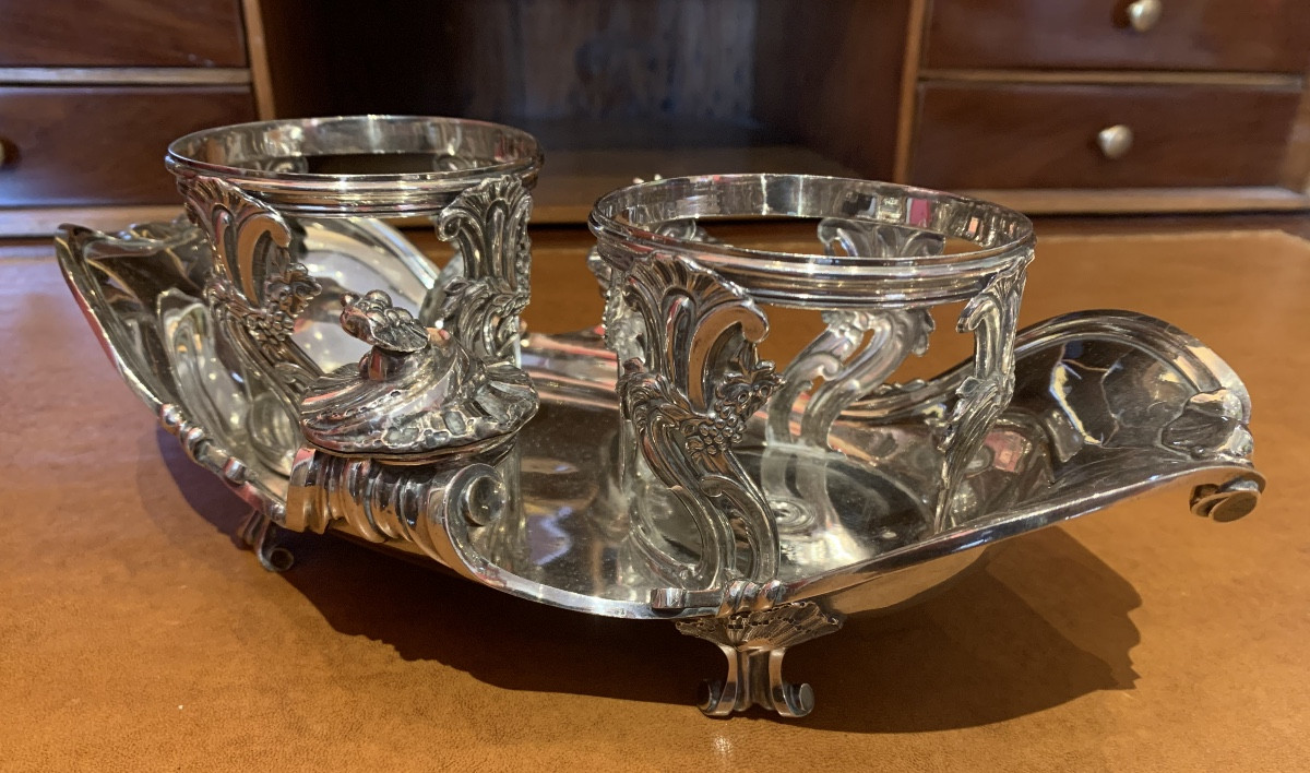 18th Century Solid Silver Oil Cruet 