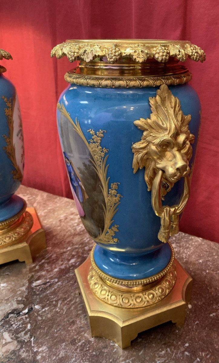 Pair Of Napoleon Period Vases/lamps-photo-4