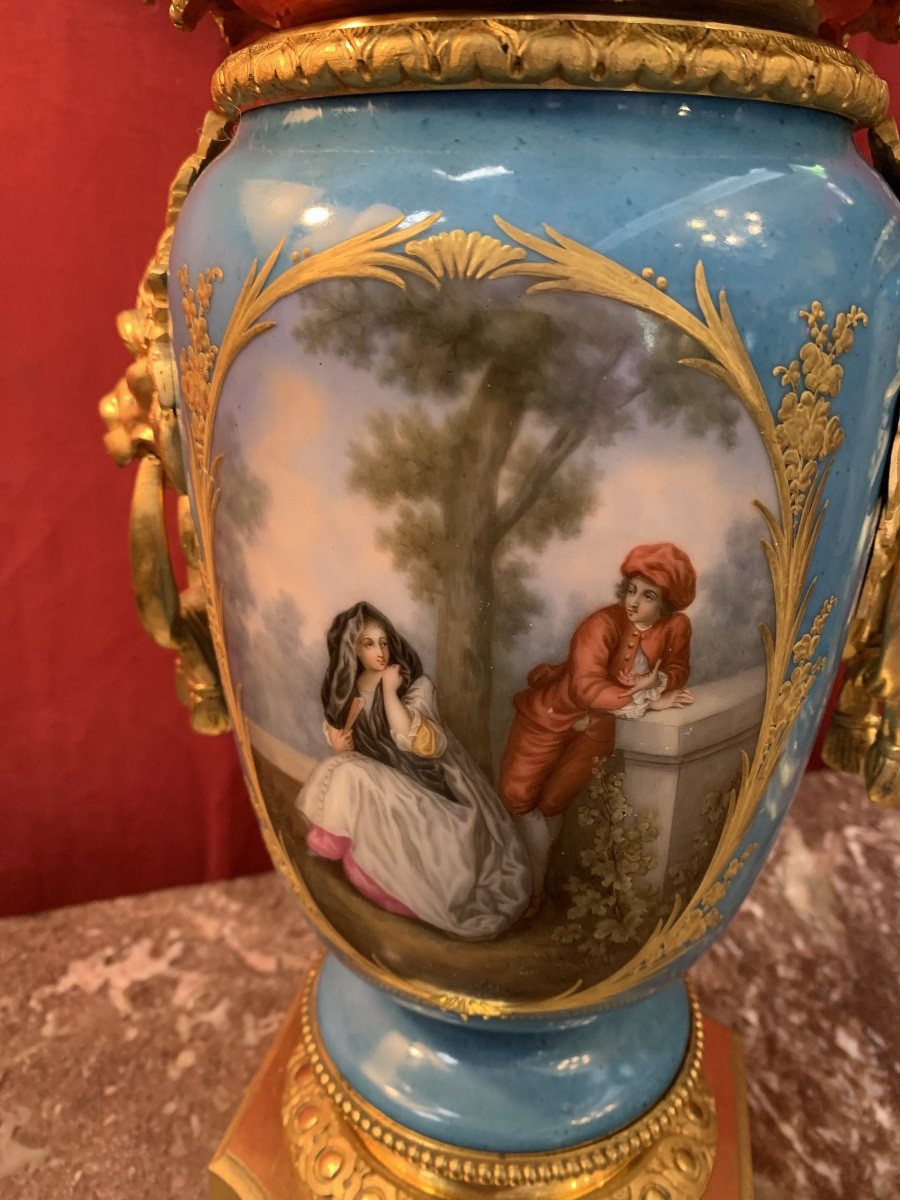 Pair Of Napoleon Period Vases/lamps-photo-5