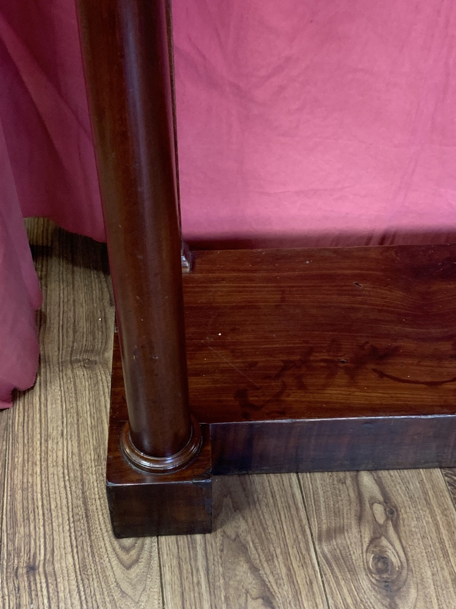 82 Cm Wide Directoire Mahogany Console -photo-4